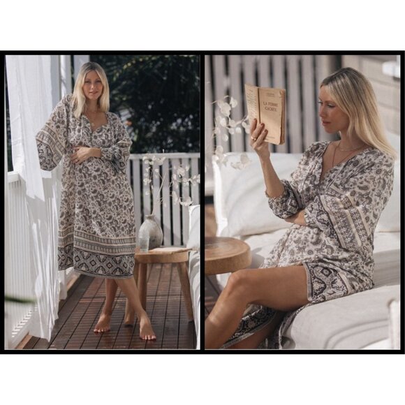 💕SPELL & THE GYPSY💕 Journey Boho Dress ~ Ash Medium M NWT - Picture 5 of 16